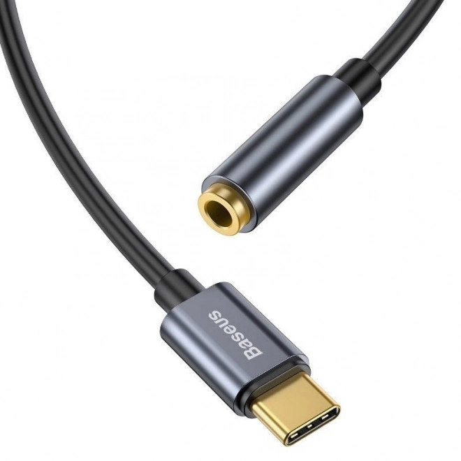 audio adaptér Baseus L54 USB-C mini jack 3,5 mm - černo-šedý