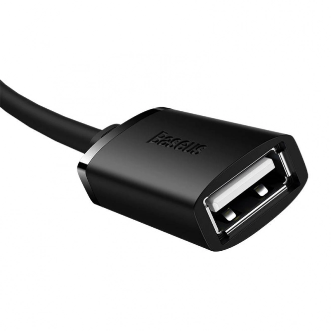 Prodlužovací kabel USB 2.0 Baseus samec - samice, řada AirJoy, 0,5 m (černý)