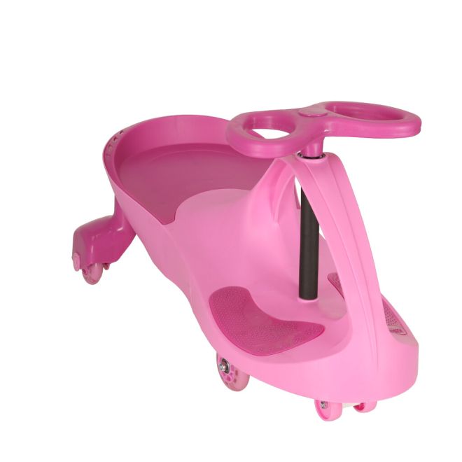 Gravitační vozítko pro děti s LED kolečky - růžová