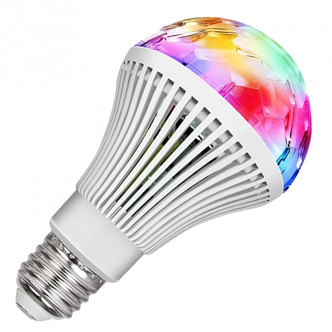 Led žárovka rgb rotační e27 disco ball