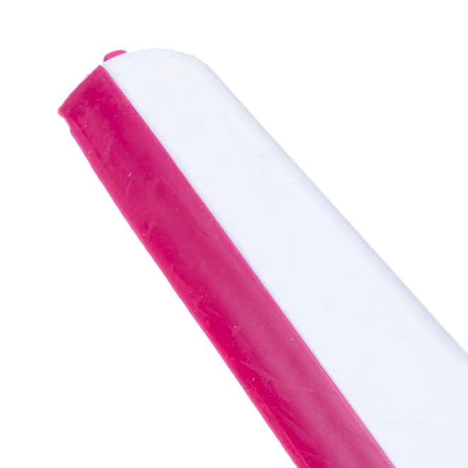Silikonová gumová stěrka na okna s rukojetí - růžová
