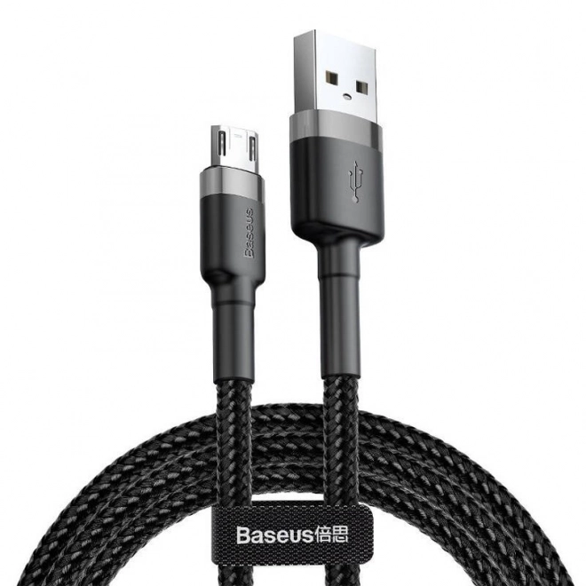 Kabel Baseus Cafule Micro USB 1,5A 2m (šedo-černý)