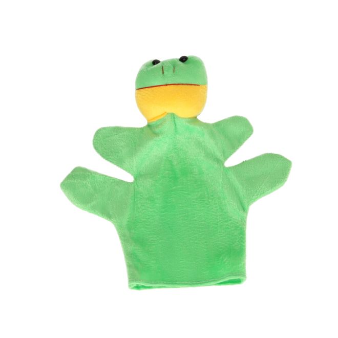 Loutkový plyšový maskot ruční loutka žába