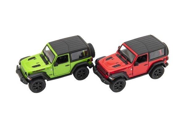 Kovové auto Kinsmart Jeep Wrangler 2018 na zpětné natažení 12,5cm