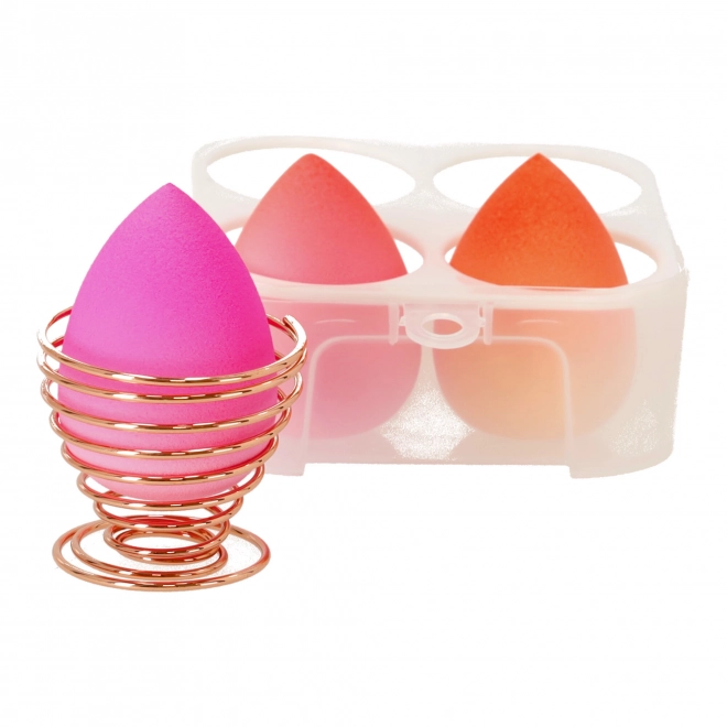 Beauty Blender Box Ombre - sada houbiček na make-up 3ks + stojánek na houbičky BLING