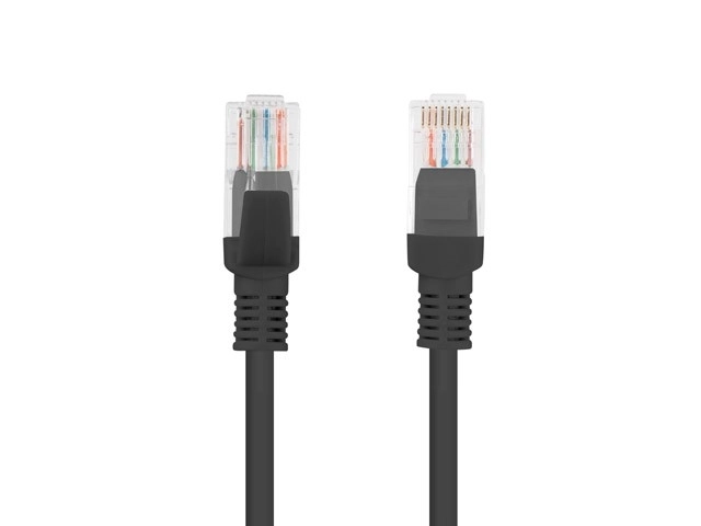 Patchcord cat.5e 1.0M UTP černý