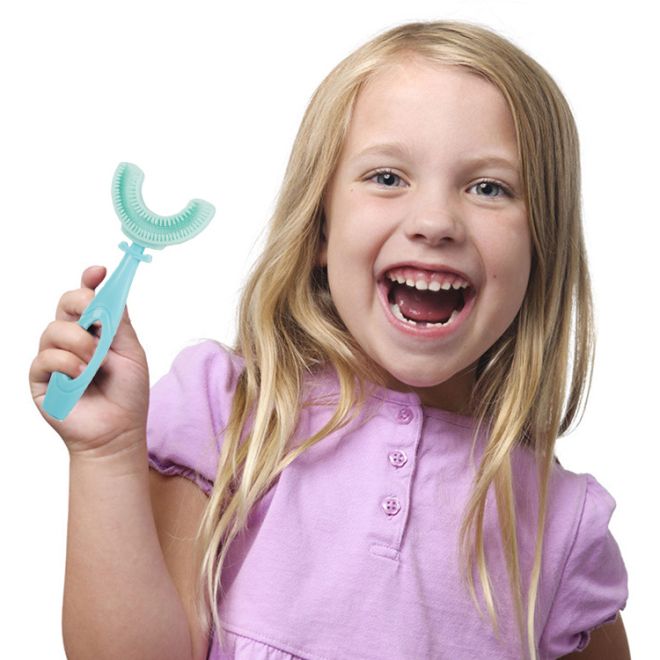 Silikonový zubní kartáček pro děti u 360
