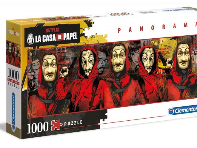 Puzzle 1000 prvků Panorama Netflix House of Paper