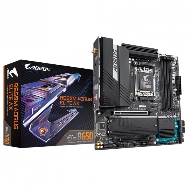 Základní deska B650M AORUS ELITE AX AM5 4DDR5 HDMI/DP mATX