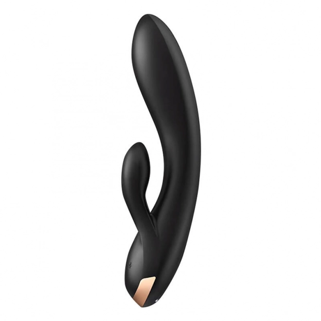 Vibrátor Satisfyer Double Flex s aplikací (černý)