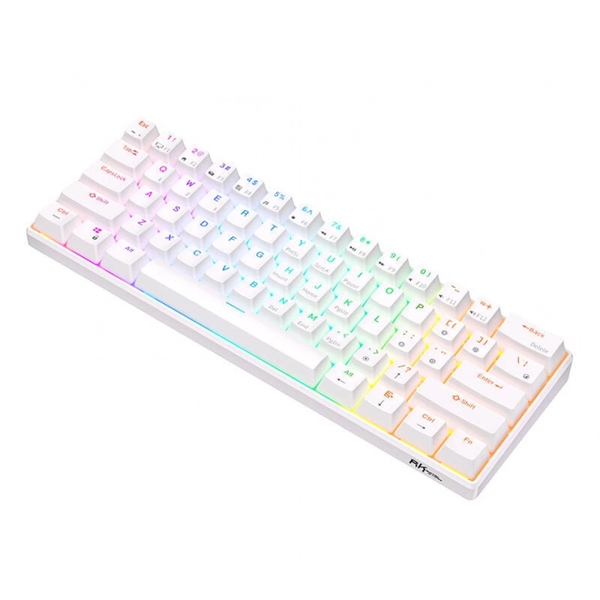 Mechanická klávesnice Royal Kludge RK61 RGB, červené spínače (bílé)