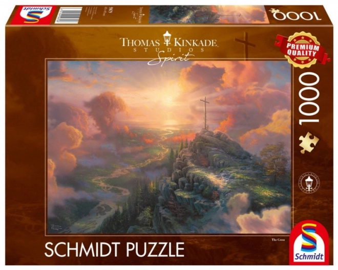 Puzzle prémiové kvality 1000 dílků THOMAS KINKADE Svatý kříž