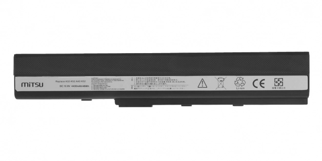 Baterie pro Asus A52, K52 4400 mAh (48 Wh) 10,8 - 11,1 V