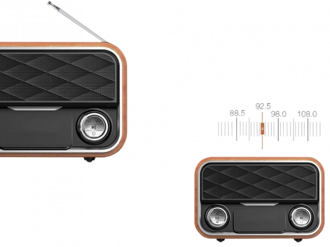 Kuchyňské fm rádio přenosný reproduktor bluetooth aux