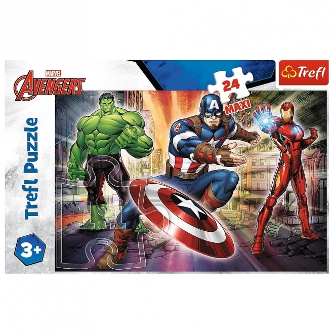 Puzzle 24 Maxi elementů Ve světě Avengers