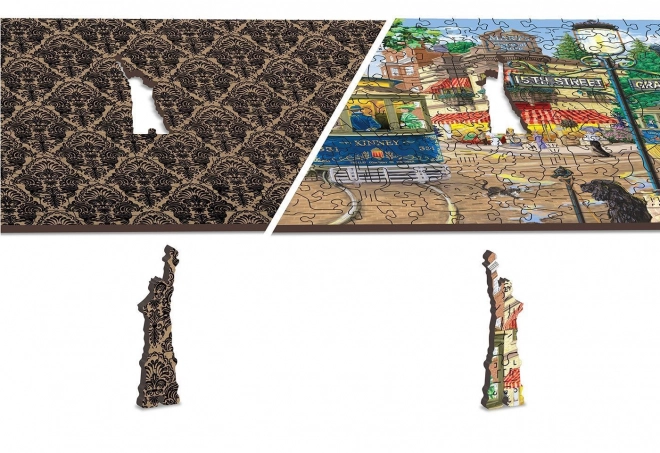 Dřevěné puzzle viktoriánská ulice XL