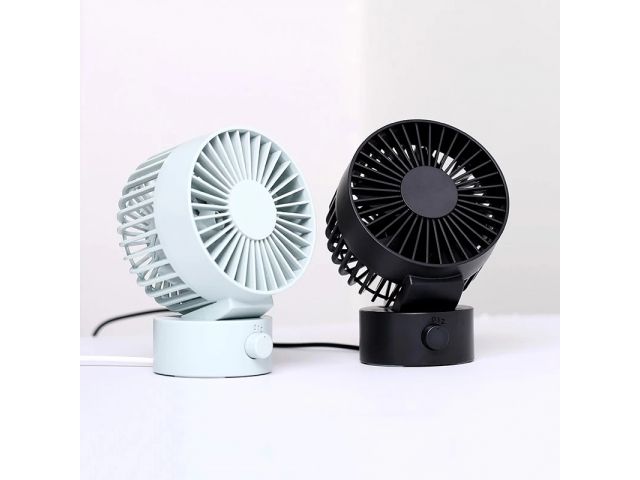 Stolní ventilátor - větrák USB – Bílý