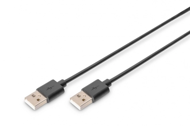 Připojovací kabel USB 2.0 HighSpeed USB A/USB A M/M černý 1m