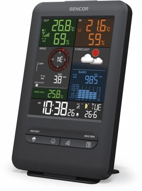 Meteorologická stanice SWS 9300 PRO 5,4" displej, senzor 5v1