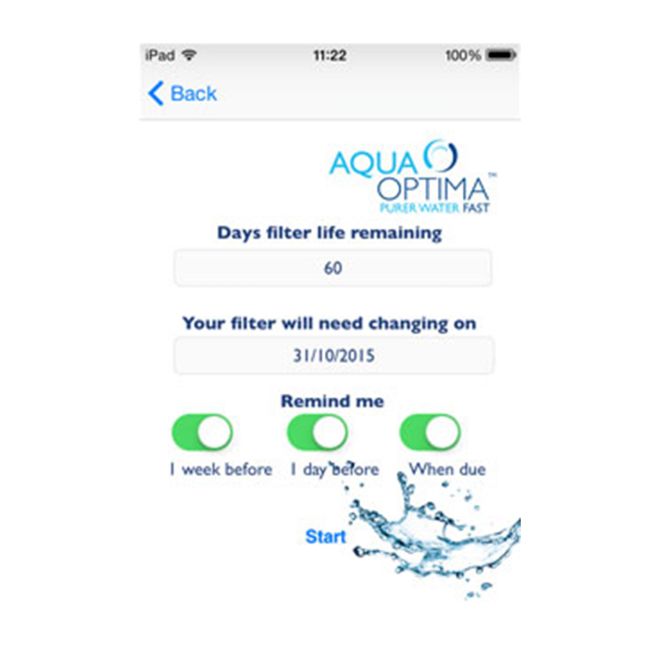 Aqua Optima Oria konvice na vodu 2,8 l + vodní filtr 30 dní