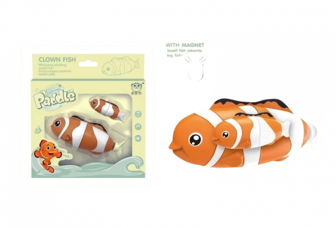 Rybička Nemo s mládětem do vody