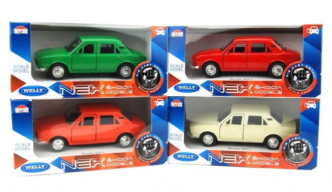 Auto Welly Škoda kov/plast 1:34 na volný chod