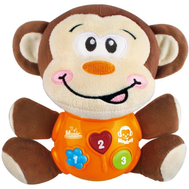 Plyšové zvířátko se světelnými a zvukovými efekty – Opička