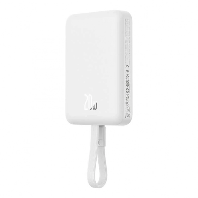 Powerbanka Baseus Magnetic Mini 10000mAh, Lightning 20W MagSafe (bílá)