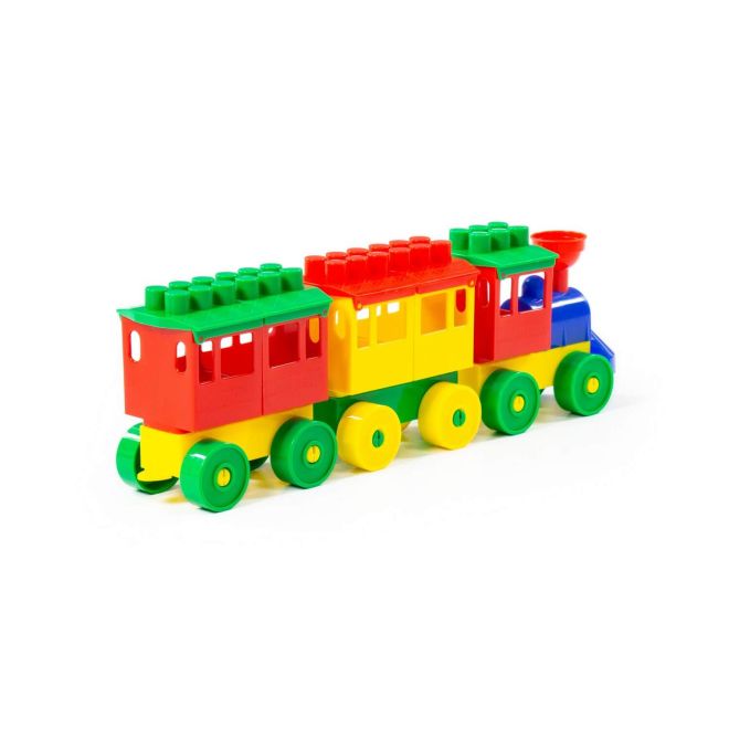 Lokomotiva s dvěma vagony