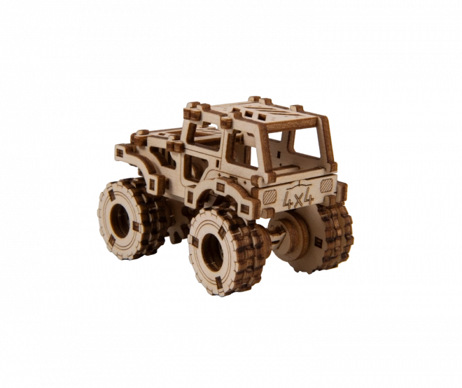 Wooden City 3D puzzle Superfast Monster Truck č.1