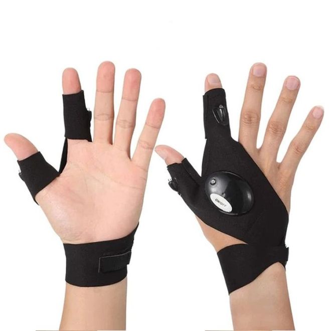 Multifunkční rukavice s LED diodami univerzální