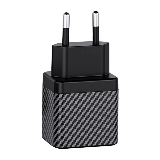 Nástěnná nabíječka INVZI GaN 2x USB-C, 45W, EU (černá)