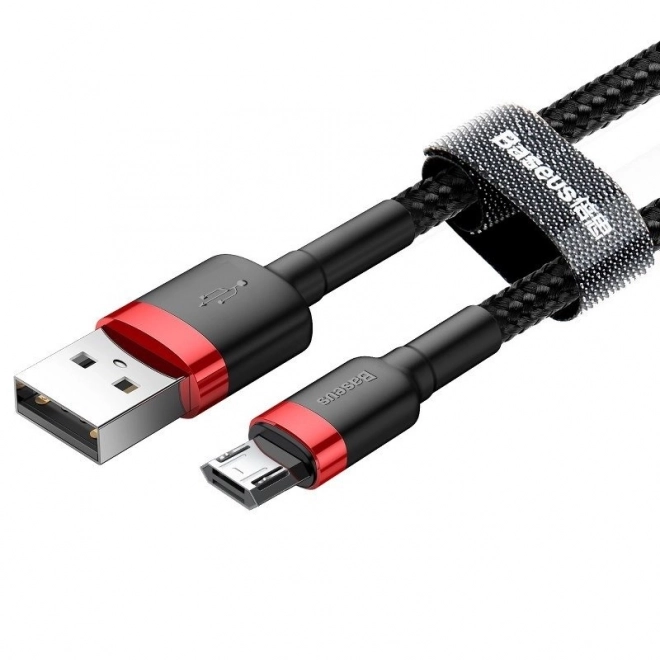 Kabel Baseus Cafule Micro USB 1,5A 2m (červeno-černý)