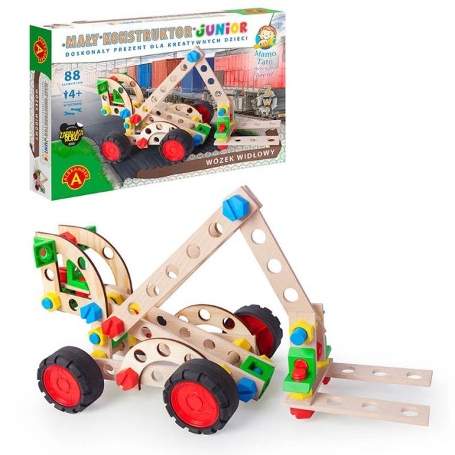 Alexander stavební hračka - Little Constructor Junior - vysokozdvižný vozík 3 v 1