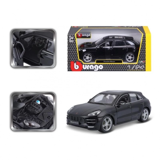 Bburago 1:24 Porsche Macan černé 18-21077