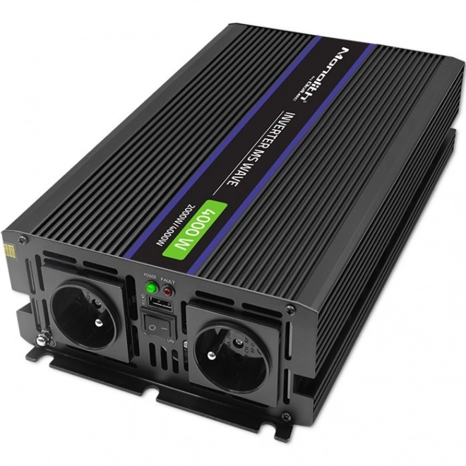 Měnič napětí Monolith 4000 MS Wave | 12V na 230V | 2000/4000W | USB