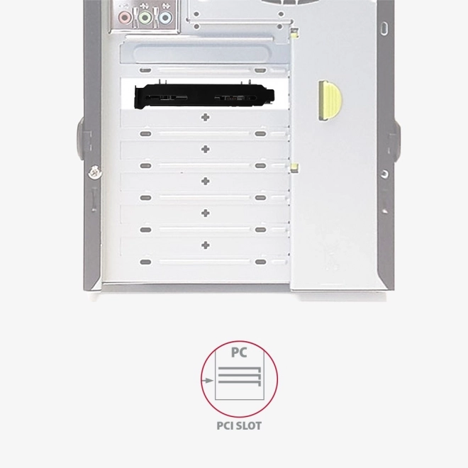 RHD-P25 Kovový rámeček pro montáž 2x 2,5" pevného disku do 3,5" nebo PCI pozice Černý