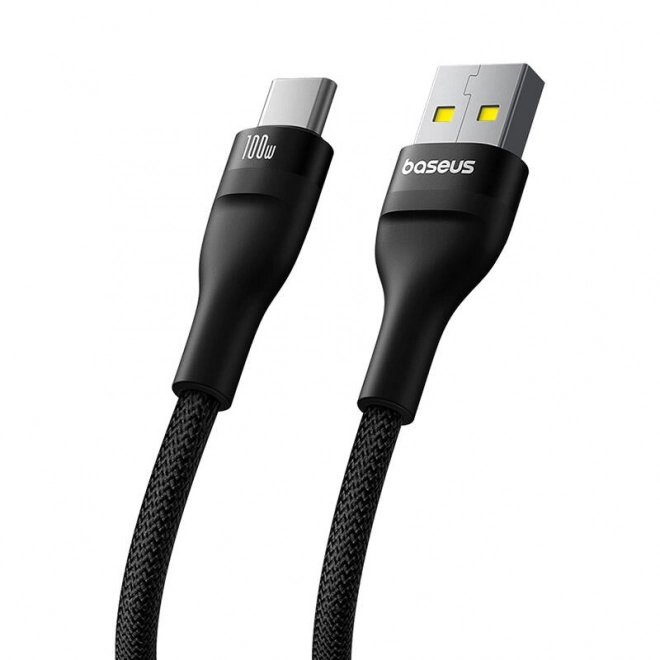 Nabíjecí kabel Baseus Flash 2 USB na USB-C 100W, 2 m (černý)