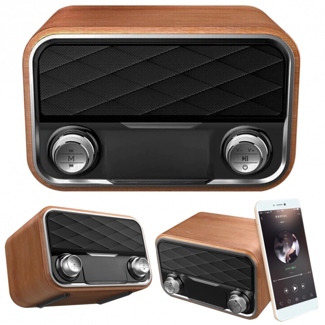 Kuchyňské fm rádio přenosný reproduktor bluetooth aux