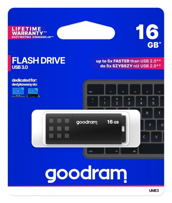 UME3 16GB USB 3.0 Flash disk černý