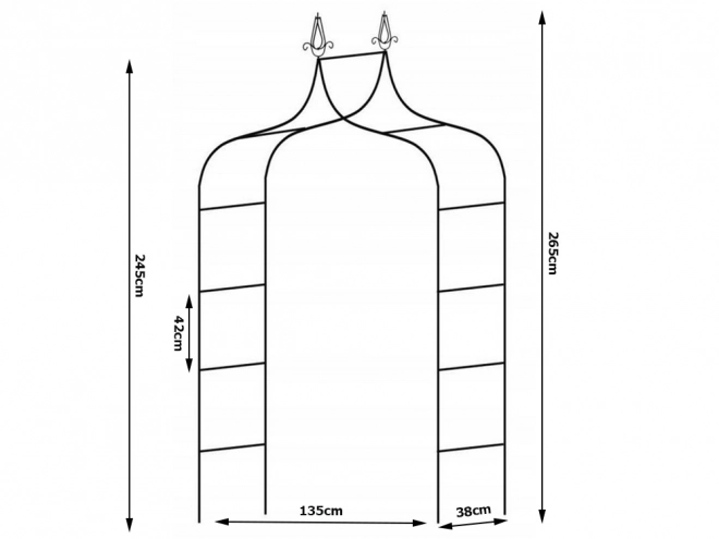 Zahradní pergola pro růže