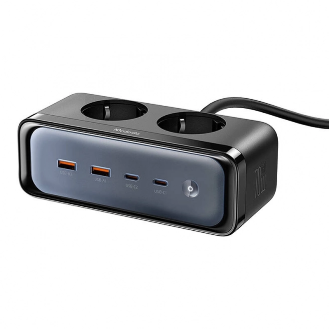 Prodlužovací kabel s 2 zásuvkami a 6 porty, 2x USB-C, 2x USB-A Mcdodo