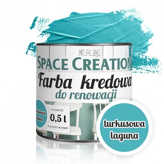 Space Creation Intenzivní tyrkysová laguna renovační barva 0,5l