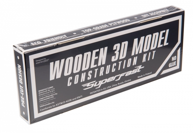 Wooden City 3D puzzle Superfast Rally Car č.2