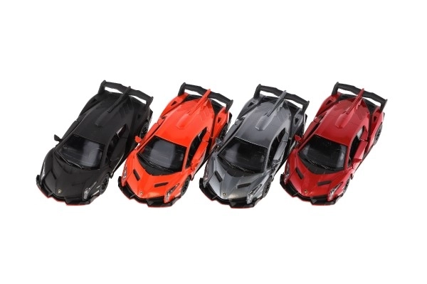 Auto Kinsmart Lamborghini Veneno kov/plast 13cm na zpětné natažení