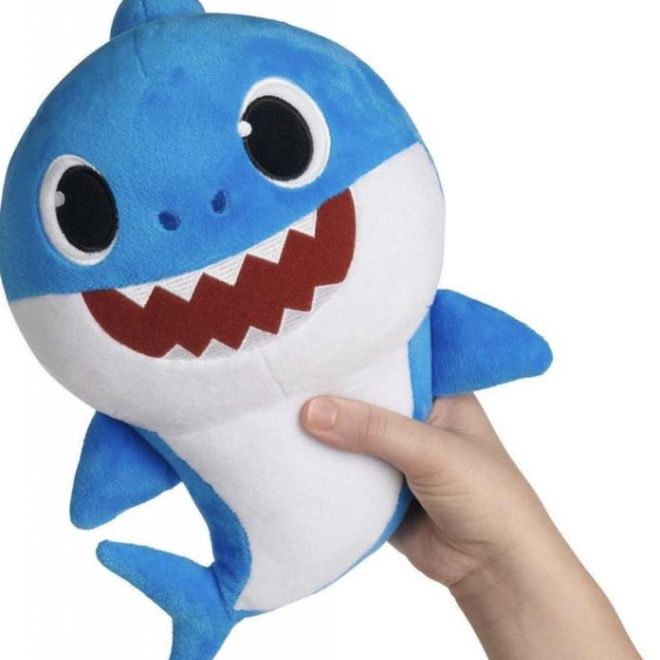 Žralok - Baby Shark plyšový - hraje a zpívá – Modrý