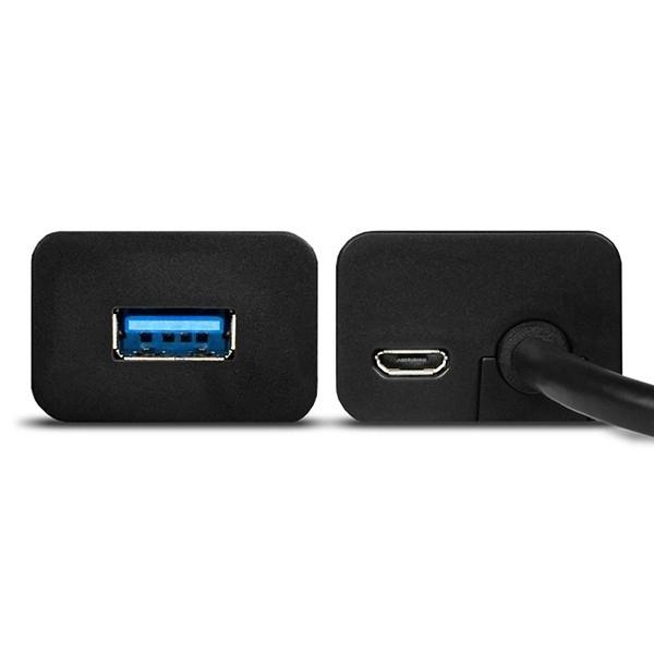 HUE-S2BP 4-portový nabíjecí rozbočovač USB 3.2 Gen 1, 1,2m kabel, síťový adaptér