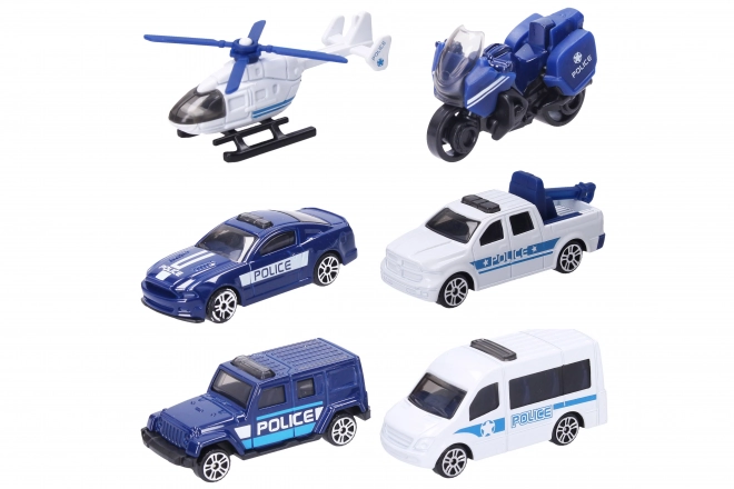 Auto policejní jednotky kov 7 cm