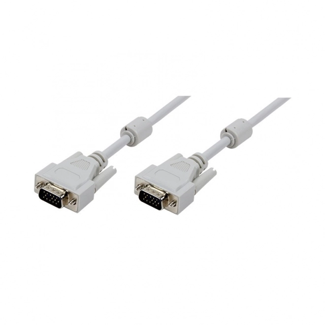 Datový kabel VGA 3m 2xferitový šedý