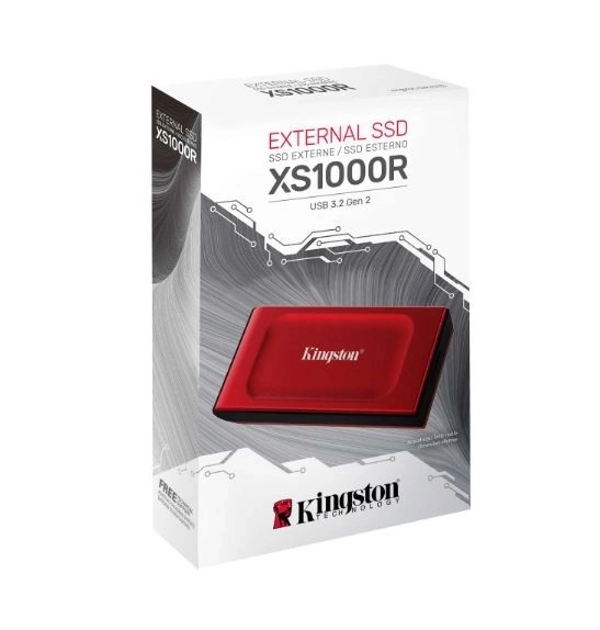 SSD XS1000R 2TB USB3.2 Gen2.2 externí červený